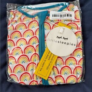 Little Sleepies Primary Rainbow Zippy